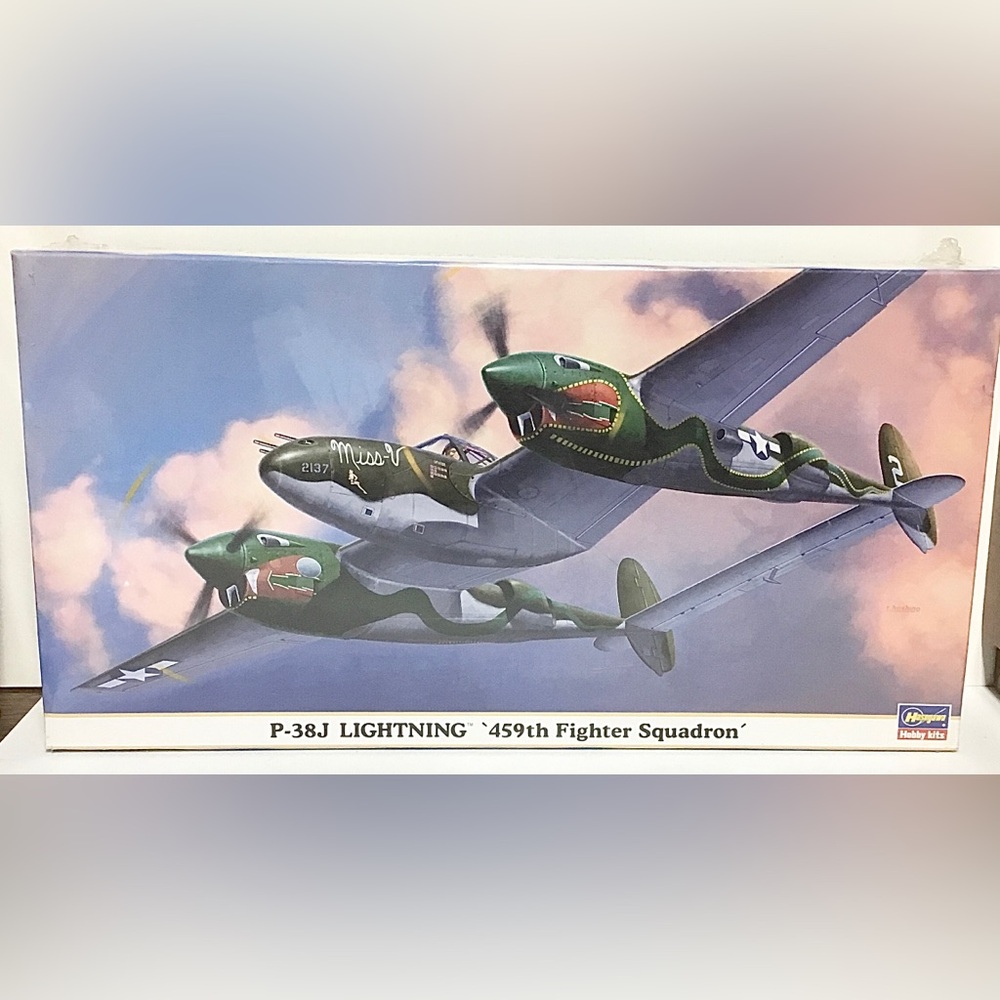 Factory Sealed Hasegawa P-38J Lightning ‘459th Fighter Squadron’ Model Kit